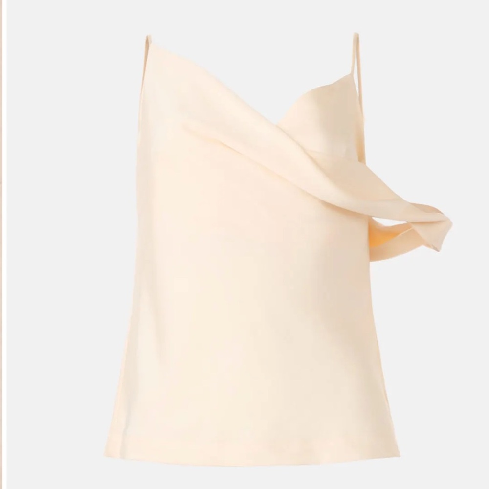 A.L.C. Sawyer Cream Camisole Top Off shoulder Tank Blouse